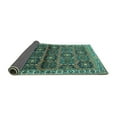 thumbnail image 2 of Ahgly Company Indoor Square Persian Turquoise Blue Traditional Area Rugs, 6' Square, 2 of 4