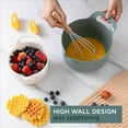 thumbnail image 4 of Cook with Color 4 Piece Plastic Mixing Bowl Set with Pour Spouts and Handles, Green, 4 of 8