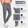 thumbnail image 5 of MASKERT Men's Casual Joggers Pants – Lightweight,3 Pockets,Slim Fit,Soft & Stretchy Tapered Business Trousers, 5 of 8