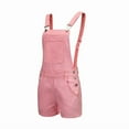 thumbnail image 4 of SDNall Denim Jumpsuit for Women Short Jumpsuits Loose Bib Hole Pants Overalls Demin Shorts Jumpsuit Sizes:S-XL, 4 of 9