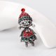 thumbnail image 4 of Yuarrent Decorado Árbol de Navidad Botas de Papá Noel Muñeco de nieve Campana Broche Bufanda Collar Solapa Broche de Navidad Regalo de niña Kits de decoración para fiestas No.36 Yuarrent JR0793-36, 4 of 6