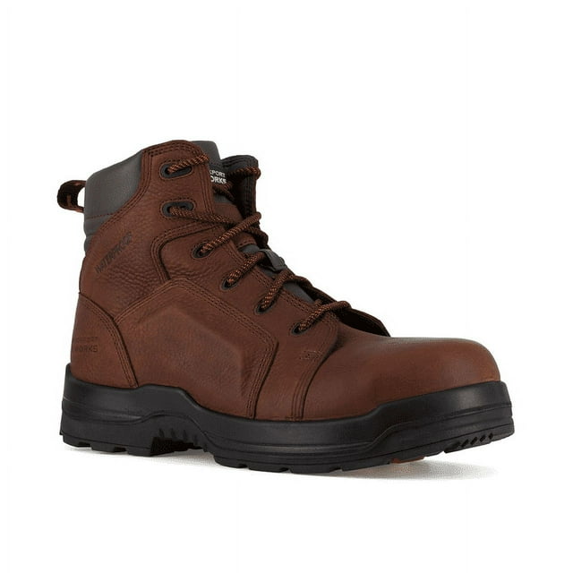 Rockport Works Bottes de Travail Imperméables à Embout Composite pour Hommes 6 Po More Energy Brun - RK6640