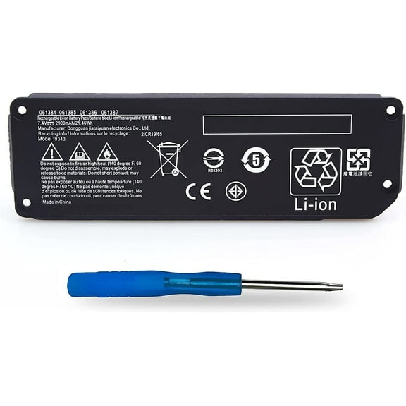 061384 061385 Compatible Battery Replacement for Speaker Soundlink Mini I one 063287 061386 (7.4V 21.46Wh/2900mAh)