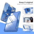 thumbnail image 3 of DTTOCASE iPad Pro 12.9 Case 6th/5th/4th/3rd Generation 2022/2021/2020/2018,Clear Cover-Ocean Marble, 3 of 7