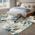 thumbnail image 4 of Spring Flowers Area Rugs 5'x7', Washable Small Throw Rugs for Laundry Room Playroom, Watercolor Floral Leaves Botanical Beige Indoor Outdoor Rug Non-Slip Low Pile Carpet Runner Reversible Floor Mats, 4 of 8
