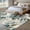 LightBLue Beige, variant on Area Rug for Living Room, Spring Flowers Non-Slip Indoor Large Carpet for Bedroom/Dining Room, Watercolor Floral Leaves Botanical Beige Washable Low-Profile Rectangle Floor Runner Rugs - 5 x 8 Ft