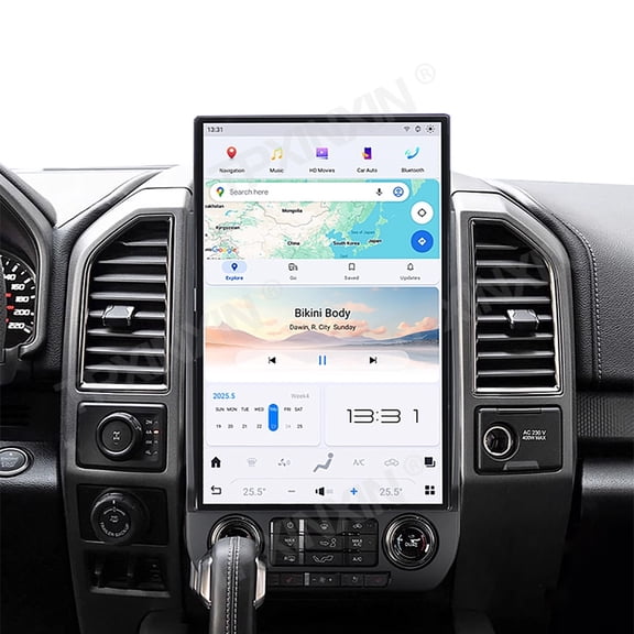 TPXINXIN 17.2 Inch Android 128G For Ford F150 F250 F350 2015-2020 Tesla Style Car GPS Navigation Multimedia Player Radio Tape Headunit HD