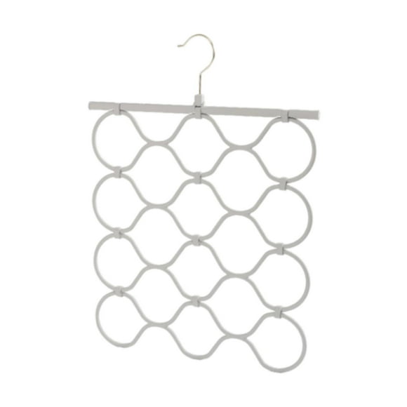 Schalbleider Bar Organizador de Caplable de 4 capas Space Space Gaving Anti -Slip Belt -Rack -Rack -Rack -Rack para la corbata de la casa -Pantalones Gris