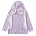 thumbnail image 5 of WRKEKC Girls Windbreaker Jacket Color Block Hooded Zip Up Pockets Long Sleeve Sporty Winter Jacket for 3-14 Years, 5 of 5