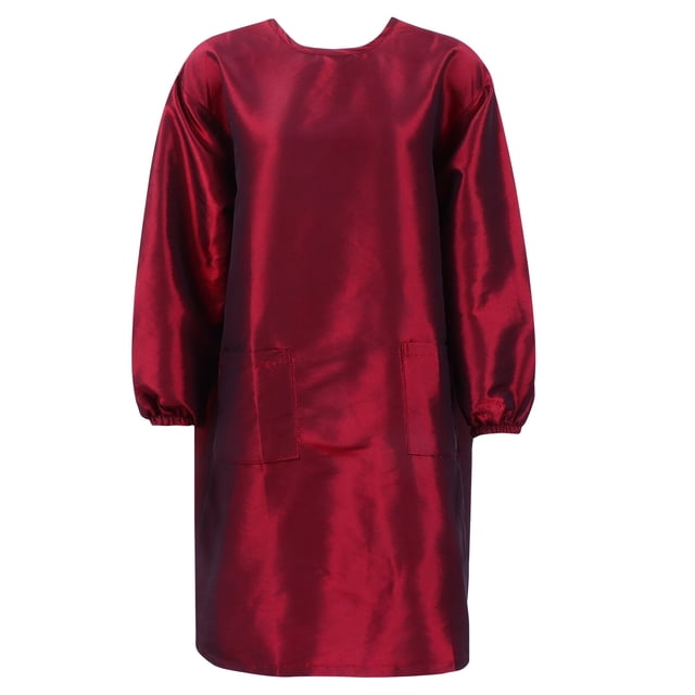 Red Salon Apron for Hairdressers Made of Polyamide Polyester Safe Durable Washable Reusable