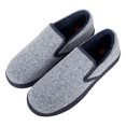 thumbnail image 3 of Hanes Men's Closed Back Slipper Shoe - Memory Foam with Indoor Outdoor Sole, 3 of 8