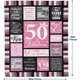 thumbnail image 2 of LHSHID 50th Birthday Gifts for Women 50 Year Old Gifts for Women 50 Birthday Gifts for Women 50th Birthday Gift Ideas 50th Birthday Gifts Throw Blanket 60"x80", 2 of 6