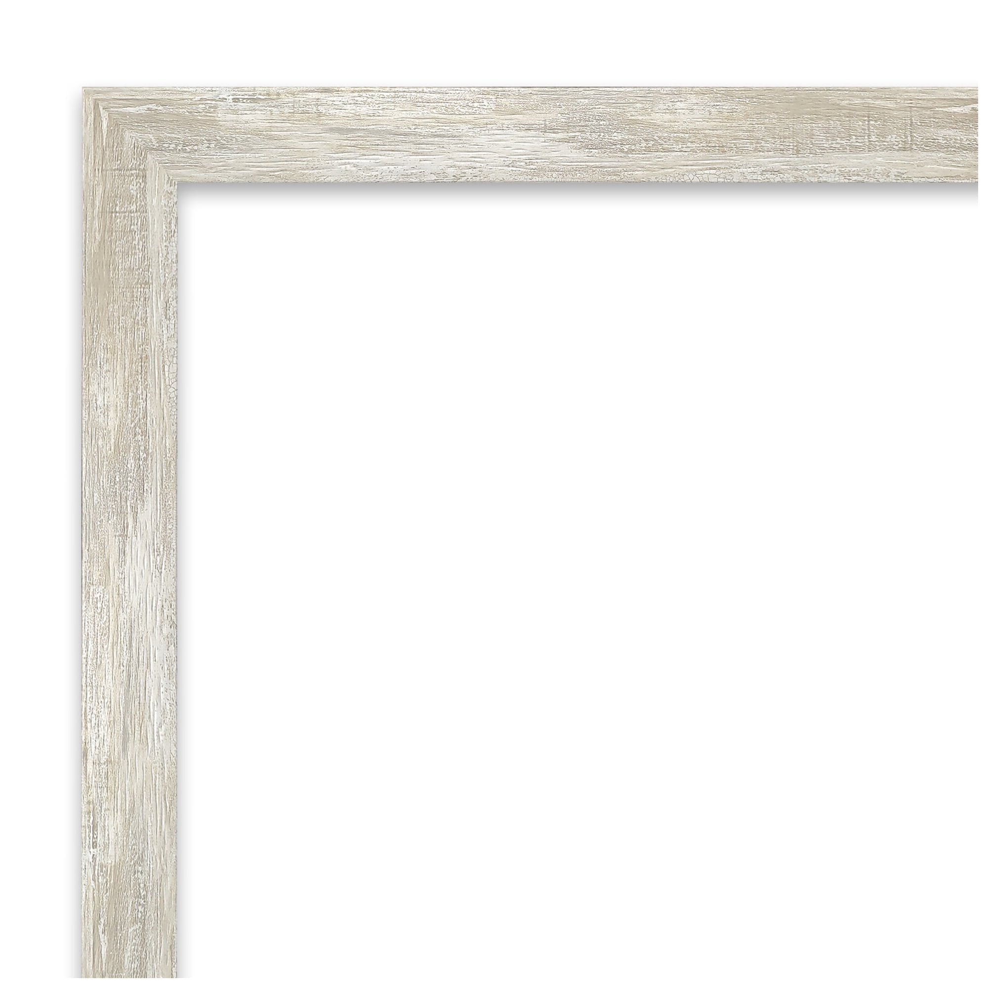 Amanti Art Natural Cork Board Framed Crackled Metallic Narrow Bulletin Board 26 in. x 18 in.