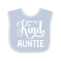 Inktastic Gift for Aunts | One of a Kind Auntie (white) Girls Baby Bib