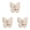 White*3, variant on Butterfly Rotating Adhesive Hooks Cute Wall Corner Hanger with 3 Hooks 180° Swivel
