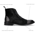 thumbnail image 2 of TAFT Jack Boot Handcrafted Leather and Wool Men's Dress Boot (Black Velour, 9), 2 of 5