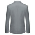 thumbnail image 5 of Cloudstyle Men's 2 Piece Suits Slim Fit 1 Button Dress Suit Jacket Blazer & Pants Set XY03, 5 of 6