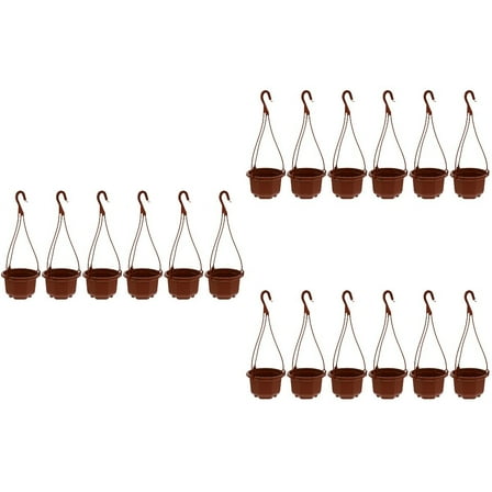 18 Sets  Hanging Plant Pot Plastic Flower Pot Pendant Chic Hanging Planter