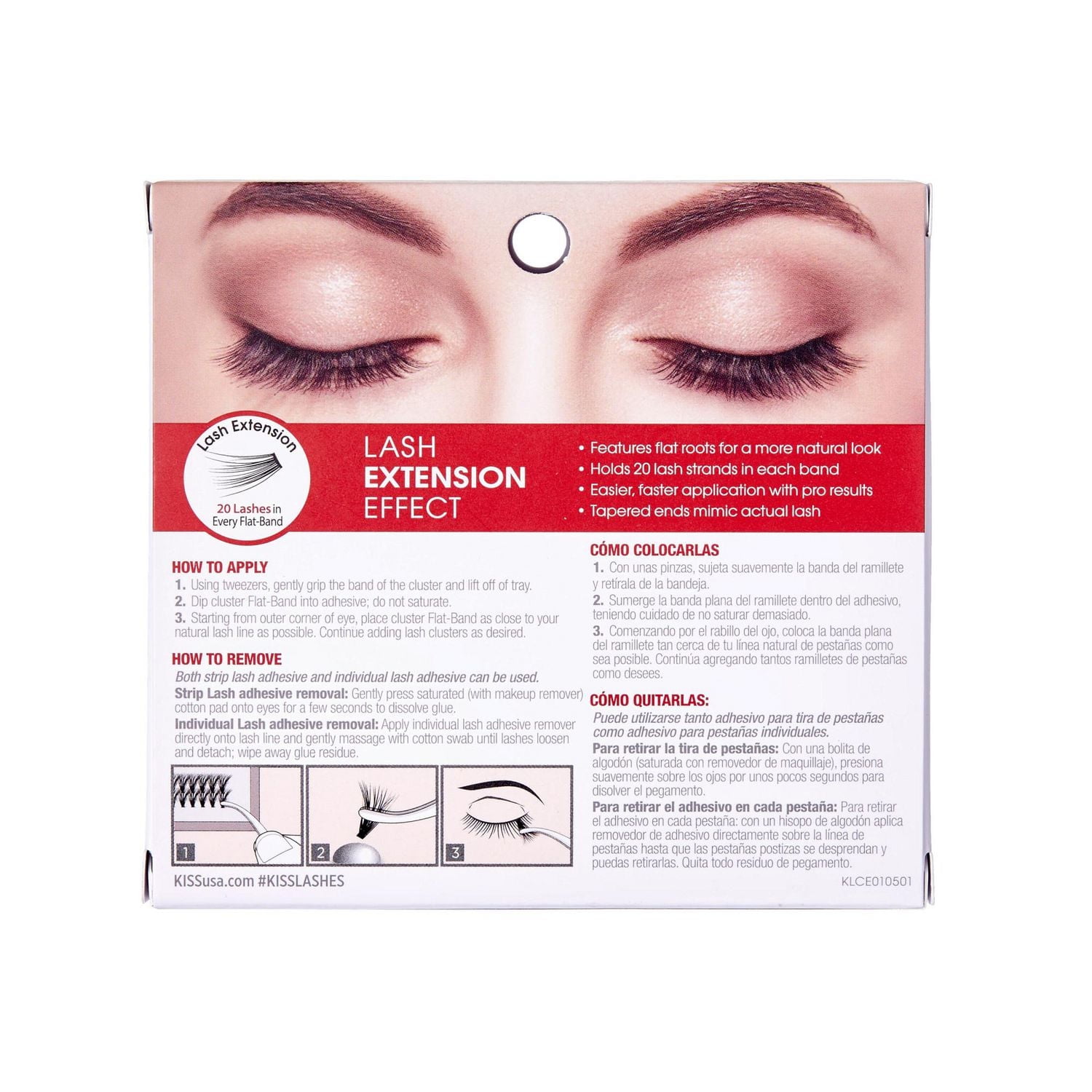 KISS Lash Couture - Faux cils - Venus - 12mm-14mm-16mm - 60 Clusters KISS Faux cils