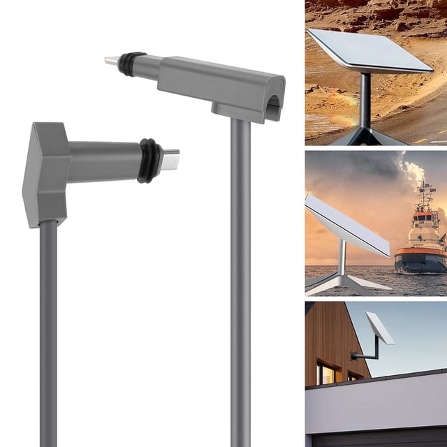 Cable Gen 2, Cable Estándar V2 de Repuesto Para Satélite Rectangular, Resistente Al Agua IP68, Cable de Extensión Ethernet, Accesorios, Gris