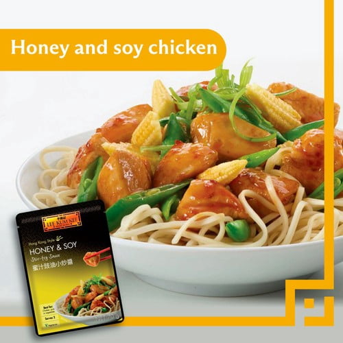 Lee Kum Kee Honey & Soy Stir-Fry Sauce 70g, British Import (Pack of 2)