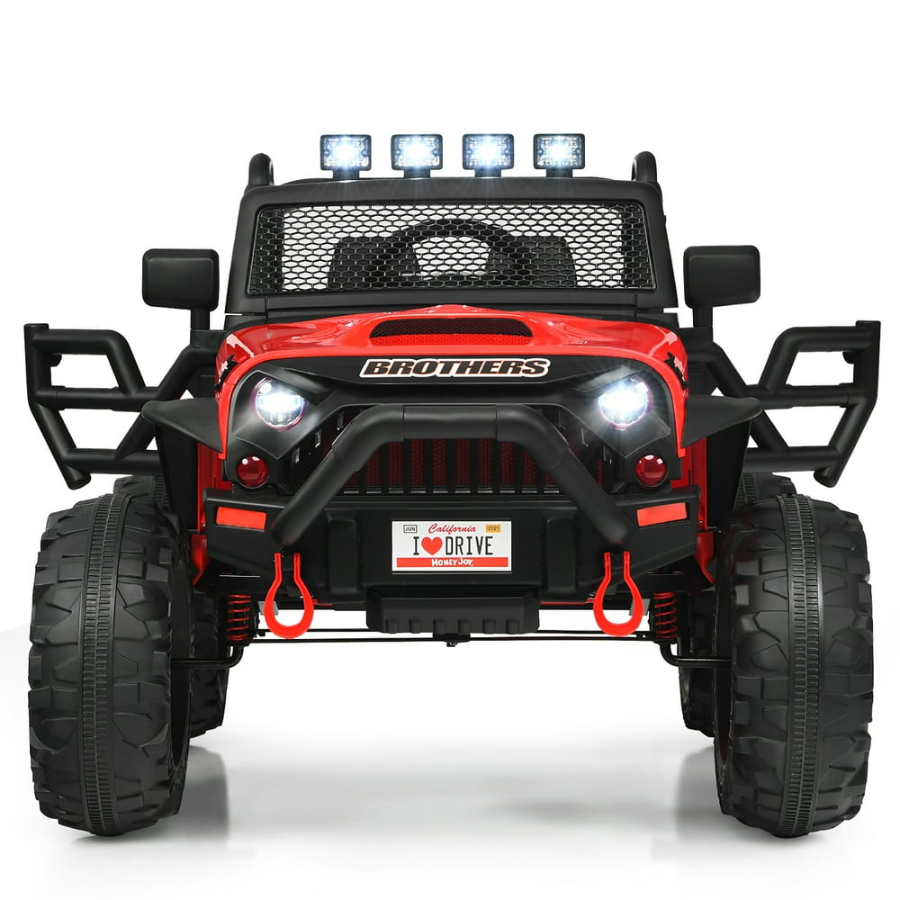 Costway 12V Kids Ride On Truck Car MP3 RC Remote Control w/ LED Lights ...