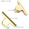 thumbnail image 2 of Clips de bull duraderos dorados para clips de oficina extra grandes. Una organización elegante te espera con nuestros clips de bulldog de metal reutilizables y de sujeción fuerte, 2 of 6