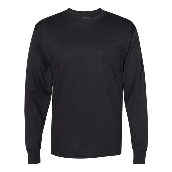 Hanes W120 Adult Workwear Long-Sleeve Pocket T-Shirt