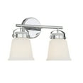 thumbnail image 3 of Kaden 2-Light Bathroom Vanity Light in Polished Chrome, 3 of 5