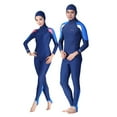 thumbnail image 4 of Combinaisons de Surf une Pièce Protection UV Multifonctionnelle Maillot de Bain Combinaison de Plongée avec Fermeture Éclair avant Combinaisons de Méduses Combinaisons pour Femmes S, 4 of 7