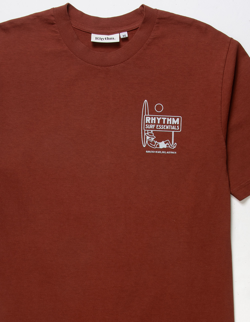 Rhythm Surf Men's T-Shirt Lull Short Sleeve Crewneck Tee (X-Large, Rust)