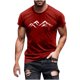 thumbnail image 5 of Hombres Pantalones Cortos de Manga Corta Impresa Casual Cuello Redondo Superior, Camisa de Moda para el Verano Y la Primavera, 5 of 8