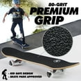 thumbnail image 5 of Magneto Skateboard - Beginner Skateboard for Kids - Mini Longboard Shape for Smooth Cruising - 27.5" x 7.75", Palm Trees, 9-Ply Maple, 5 of 9