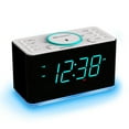 thumbnail image 6 of Emerson SmartSet 15W Wireless Ultra Fast Charging, Dual Alarm Clock Radio, Bluetooth Speaker, USB, Night LED, 1.4” Cyan LED Display, ER100401, 6 of 20