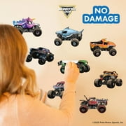 Monster Jam Trucks Wall Decals Pack - Grave Digger Son-Uva Digger El Toro Loco Megalodon Zombie ThunderROARus Sparkle Smash Monster Mutt Vinyl Stickers Bedroom Decorations Peel and Stick Room Decor