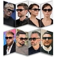 thumbnail image 4 of Gafas de Sol AIEYEZO con Montura Cuadrada Rectangular de Moda UV400, 4 of 7