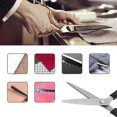 thumbnail image 3 of Pinking Scissors Fabric Decorative Scissors Round / Triangular Edge Handled Professional Sewing Scissors Clipper Ideal for Fabrics Linings Leather and, 3 of 5