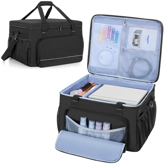 YARWO Étui de Transport pour Imprimante Compatible avec Imprimante Photo par Sublimation DNP/Fujifilm/HiTi, Sac de Voyage Rembourré pour Imprimante avec Séparateur pour Photo Thermique