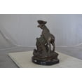 thumbnail image 4 of Nifao Moose on a rock bronze statue – Home Decor Sculpture, 9"L x 7"W x 14"H, 4 of 9