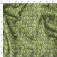 thumbnail image 4 of Soimoi Green Cotton Voile Fabric Buildings Architectural Fabric Prints By Yard 58 Inch Wide, 4 of 5