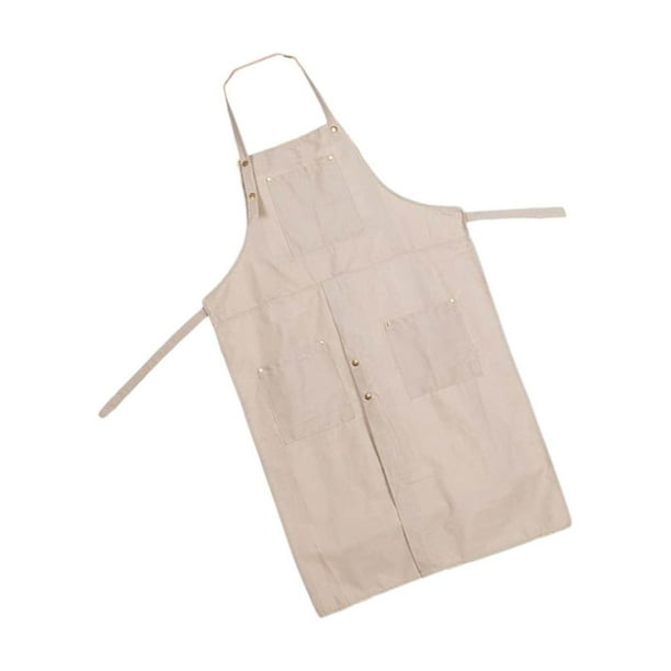 Pottery Apron Adult Durable Canvas Kitchen Cooking with Tool Pockets Painting Water Resistant Oil Split Leg Ceramics Apron Clay Apron, Size: 137x64CM