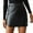 Black, variant on Women's High Waist Mini Skirt Leather PU Split Bodycon Pencil