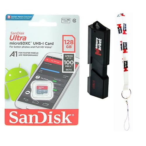 Sandisk Ultra 128gb Microsd Xc Class 10 A1 Uhs 1 Mobile Memory Card Up To 98mb
