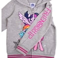 thumbnail image 3 of My Little Pony Pinkie Pie, Rainbow Dash and Twilight Sparkle Girls Single Character Hoodie, Toddler, 3 of 3