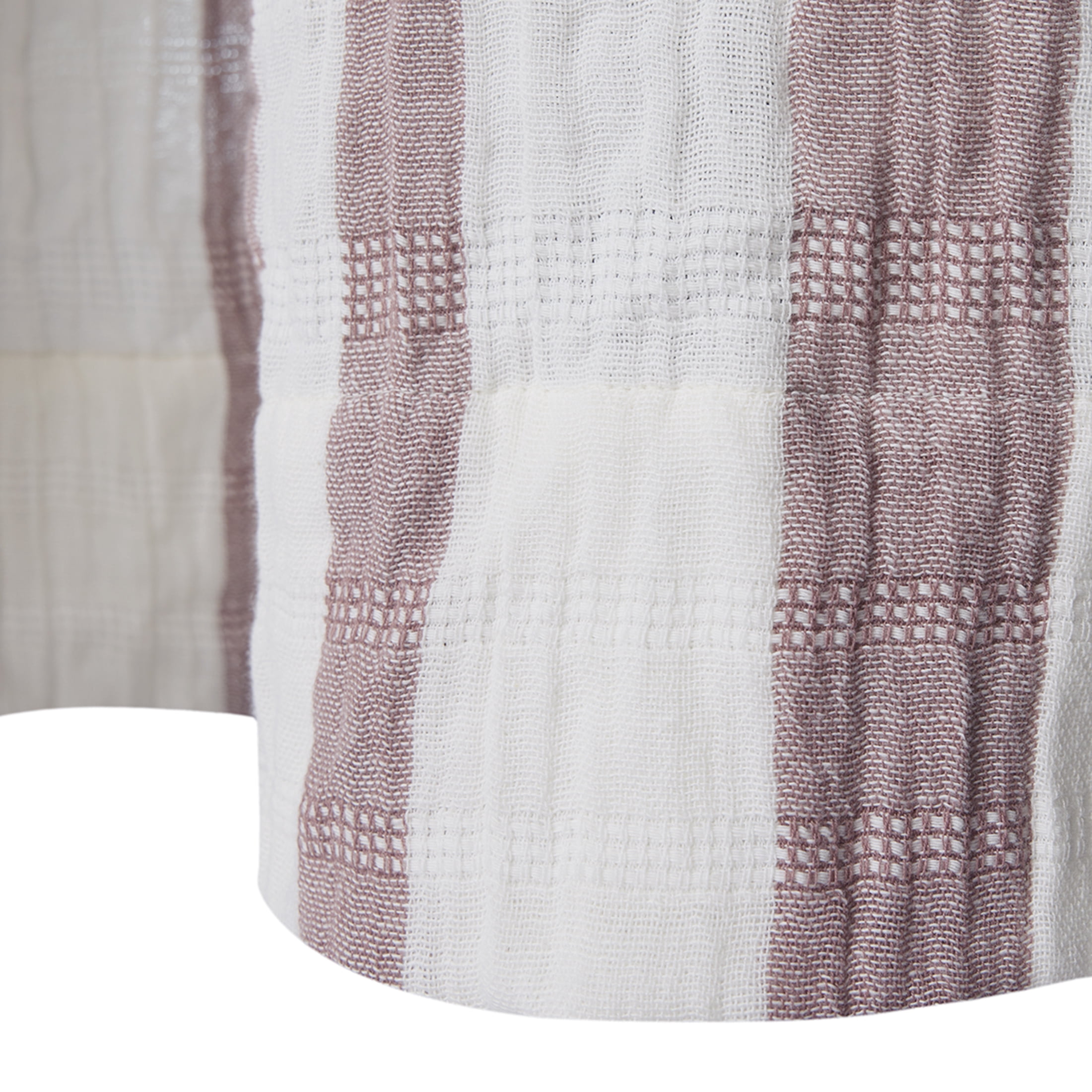 Better Homes & Gardens Violet Gem Gauze Stripe Shower Curtain, 100% Cotton, 72 in x 72 in