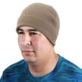thumbnail image 4 of Falari Men Women Knitted Skully Beanie Hat Ski Cap Plain Solid Color Warm Great for Winter Khaki, 4 of 7