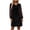 Black, variant on Velvet Dress for Women Cowl Neck Long Sleeve Mesh Patchwork Mini Dress Loose Fit Cocktail Party Night Short Dresses (Wine, XXL)