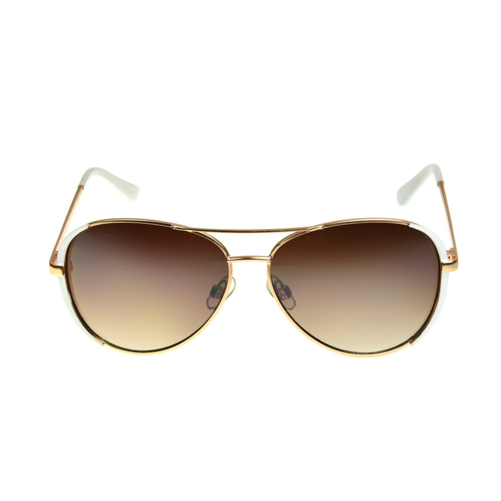 Foster Grant - Foster Grant Women's Gold Aviator Sunglasses I04 ...