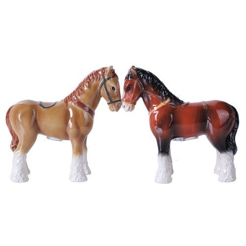 A Great Set of Budweiser Clydesdale Salt & Pepper Shakers 