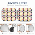 thumbnail image 5 of Kdxio Polka Dot Print 2-Piece Sun Shade Front Windshield - Foldable Car Front Window Sunshades For Most Sedans Suv Truck, 5 of 6